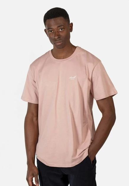 Reell STAPLE LOGO - Basic T-shirt -  deep black smoked pink