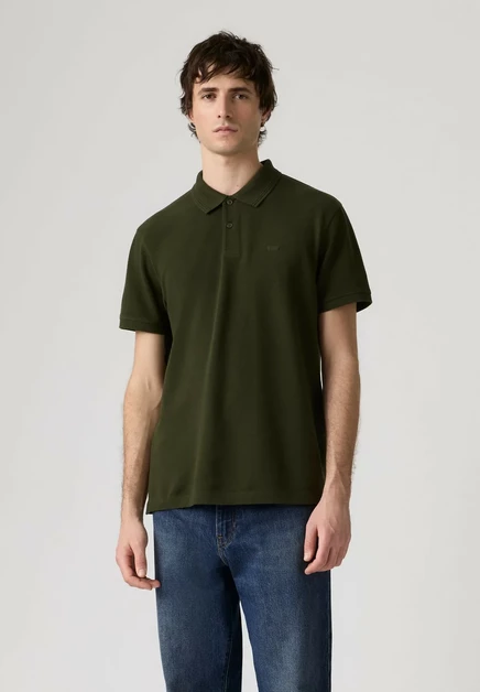 Levi's® LEVIS ORIGINAL POLO TEDDY STRIPE DRESS B - Polo shirt - teddy stripe dress b - reds doyle stripe shale green - blacks