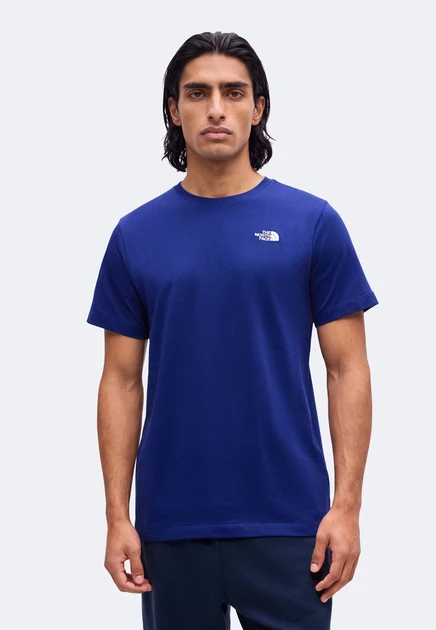 The North Face M EVOLUTION SIMPLE DOME REGULAR SHORT SLEEVE TEE - Basic T-shirt - cumulus cloud bold blue