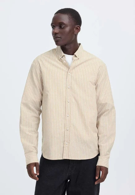 Мужская рубашка Blend Bhadas Oxford Striped, соломенная