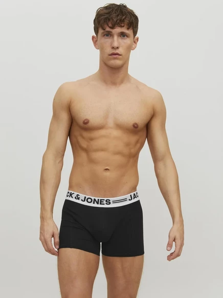 Мужские боксеры Jack & Jones Sense, 3 шт., черные