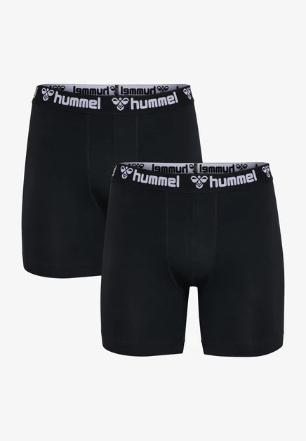 Hummel 2-PACK - Boxer briefs - grey melange black