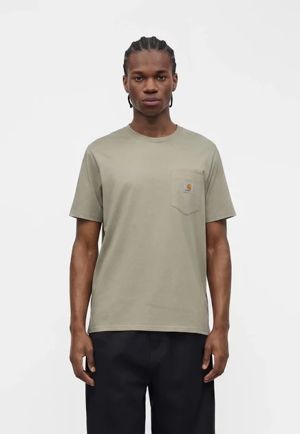 Carhartt WIP POCKET  - Basic T-shirt - beige shady green