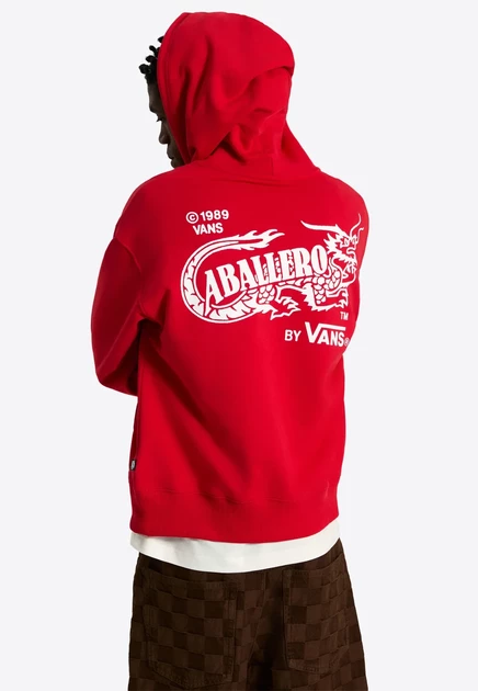 Мужское худи Vans Caballero Pullover, темно-красное