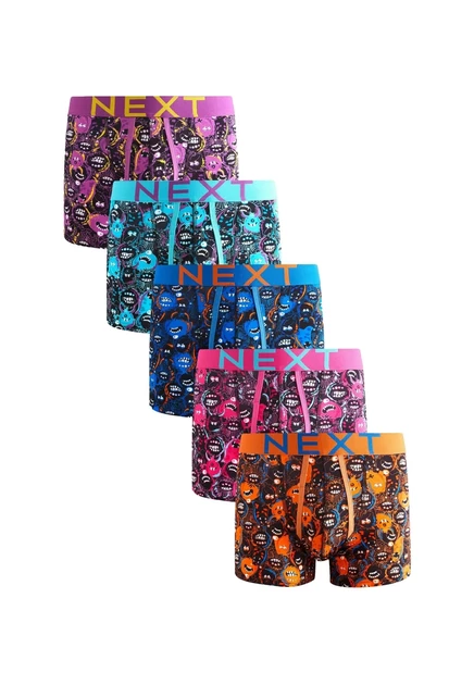 Мужские боксеры Next 5 PACK, черно-оранжевые
