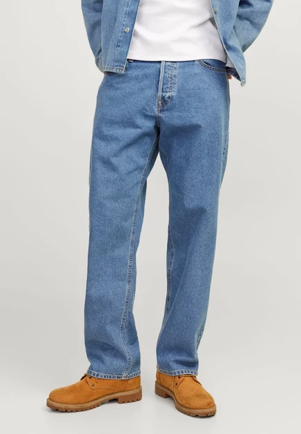 Мужские джинсы Jack & Jones JJIEDDIE, прямые, синие
