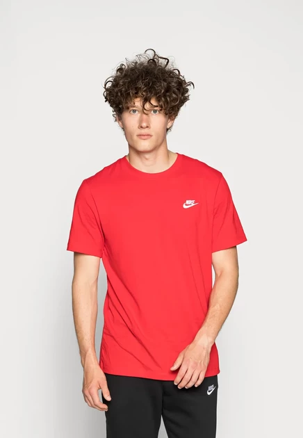 Мужская футболка Nike Sportswear Club Tee, красно-белая