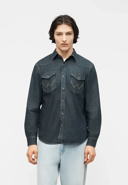 Мужская рубашка Wrangler Western, коричневая