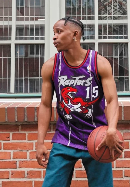 Мужская майка Mitchell & Ness Vince Carter, фиолетовая