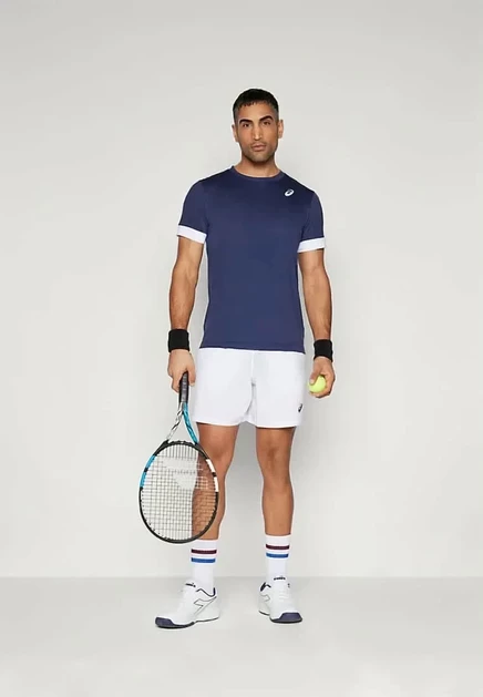 Мужские шорты Asics Court, темно-синие с белым
