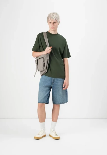 Мужская футболка Jack & Jones Plain, цвета хаки