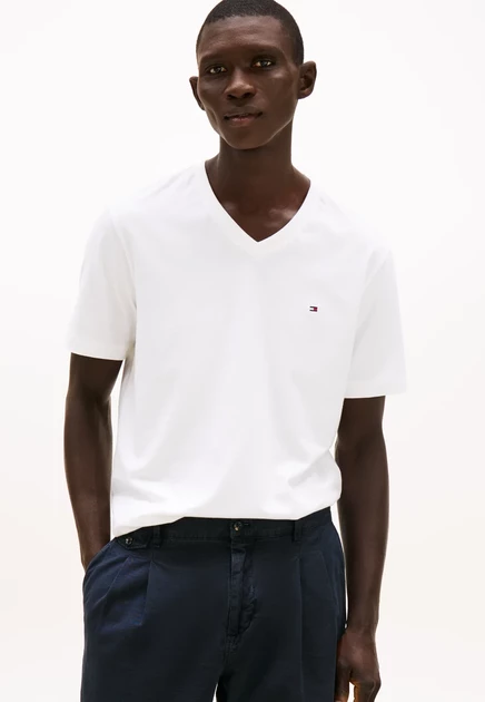 Мужская базовая футболка Tommy Hilfiger Essentials, белая