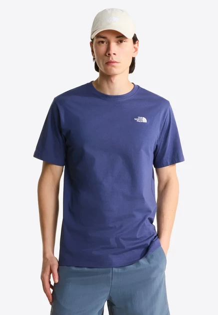 The North Face M EVOLUTION SIMPLE DOME REGULAR SHORT SLEEVE TEE - Basic T-shirt - white lunar blue tnf white