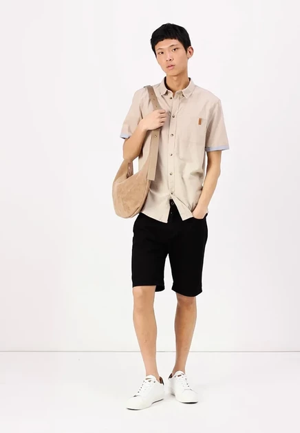 Мужские джинсовые шорты Pier One by Zalando, чёрные