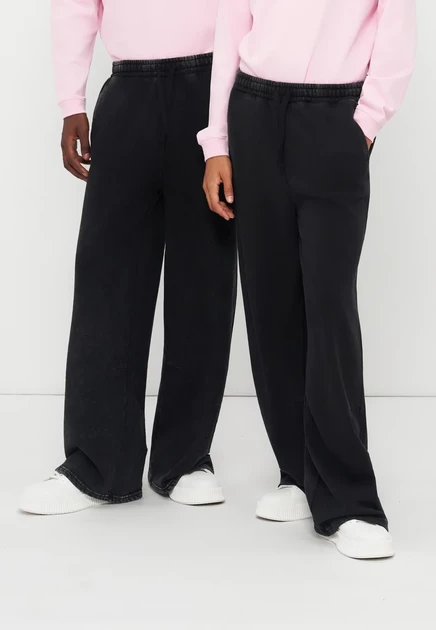 YOURTURN by Zalando 2 PACK UNISEX - Tracksuit bottoms - light grey melange/mole black