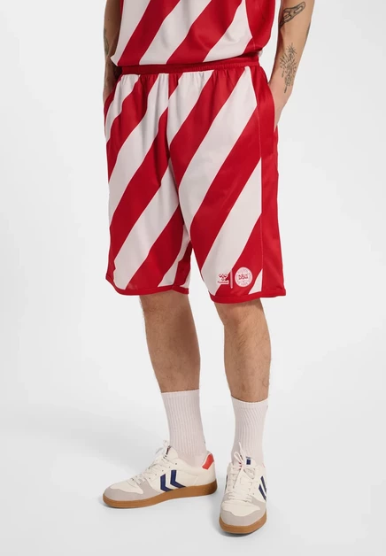Спортивные шорты Hummel Dbu 26 Fan, бело-красные