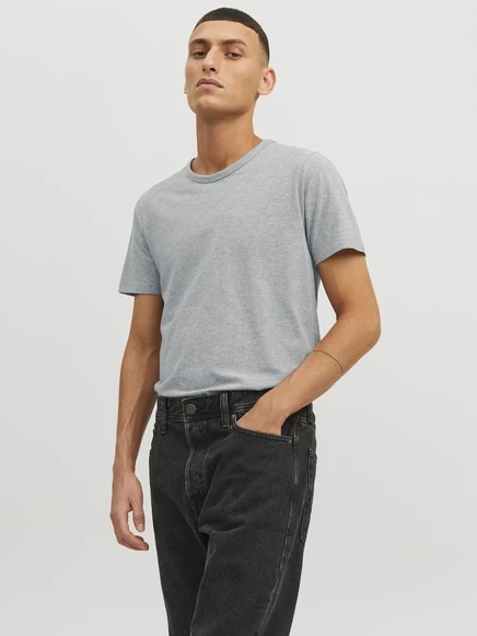 Мужская футболка Jack & Jones Basic O-Neck, серая