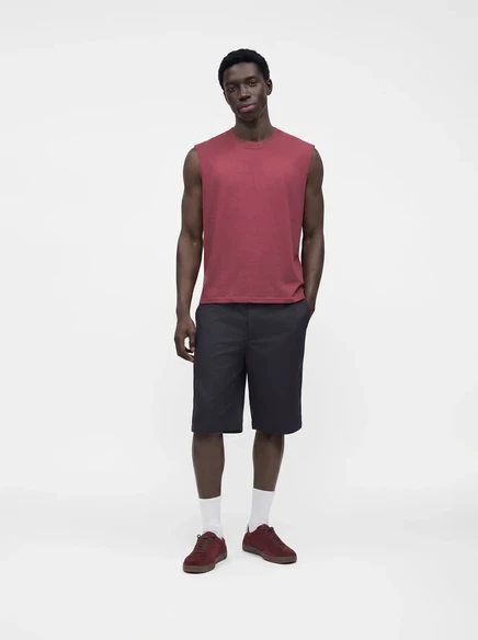 Мужская майка Gap Everyday Muscle, сливовый меланж