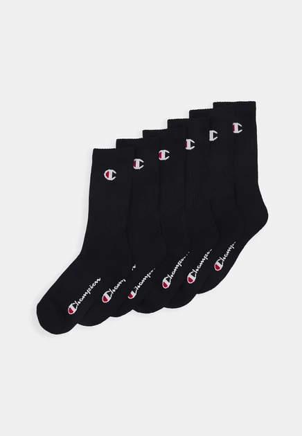 Унисекс-носки Champion Crew Socks, 6 пар, черные