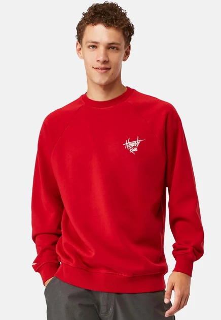 Мужская толстовка Honesty Rules Raglan, красная