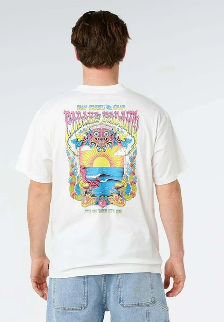 Rip Curl PADANG CUP POSTER TEE - Print T-shirt - black bone