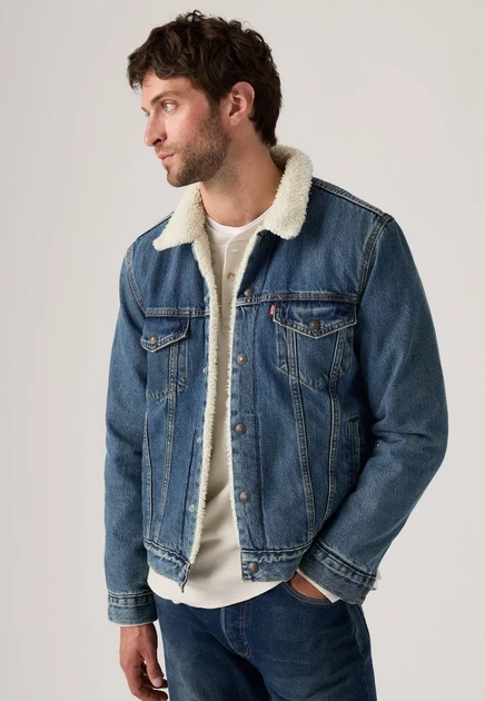 Мужская джинсовая куртка Levi's Type 3 Trucker, эрмин
