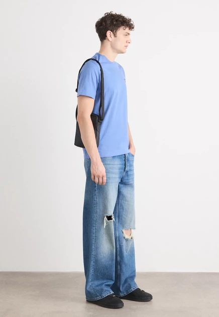 Calvin Klein Jeans 2 PACK - Basic T-shirt - bright white/plein air black/dull nile blue