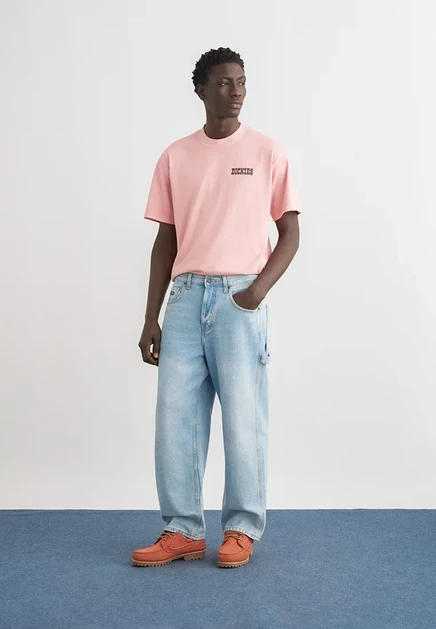 Мужская футболка Dickies Buchtell Tee с принтом, розовая