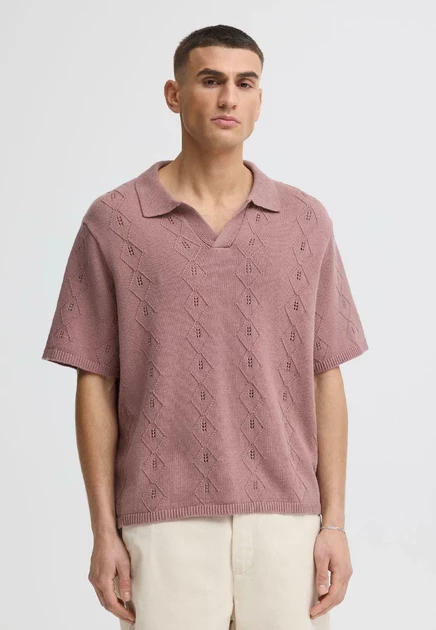 Мужское поло Solid SDUdell Knit, сиреневое