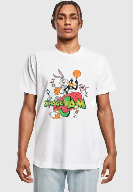 Мужская футболка Merchcode Space Jam Team, белая