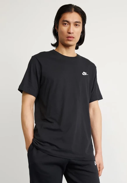 Мужская футболка Nike Sportswear Club Tee, черно-белая