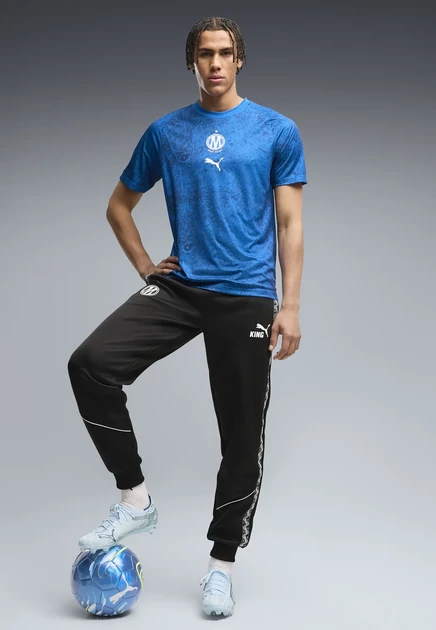 Мужская футбольная футболка Puma OM, сине-белая