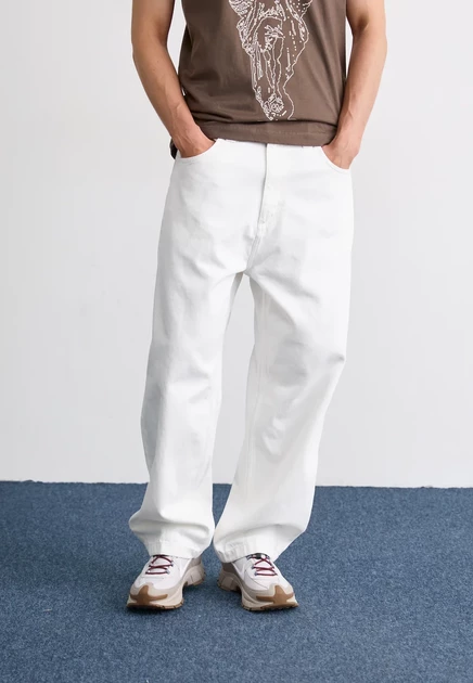 Мужские джинсы Carhartt WIP Brandon Smith, свободные, белые