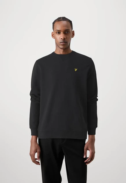 Мужской свитшот Lyle & Scott Crew Neck, оливково-черный
