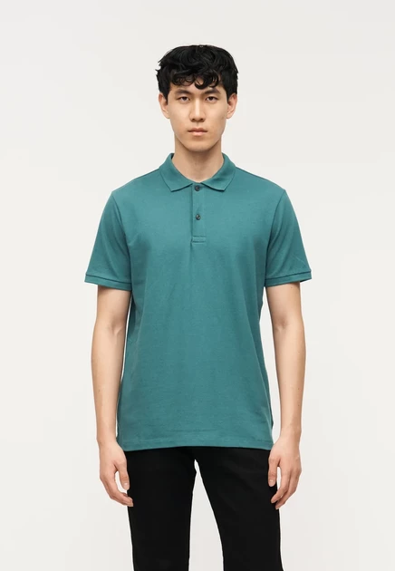 Мужское поло Gap Stretch Solid, зеленое
