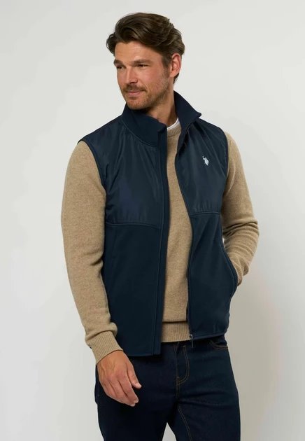 Мужской жилет U.S. Polo Assn. Umwesti, темно-сапфировый