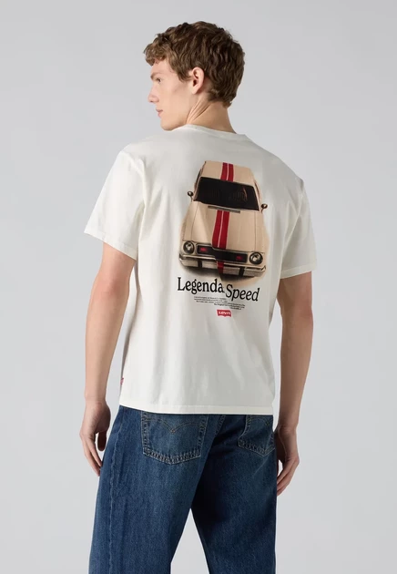 Levi's® RELAXED FIT TEE - Print T-shirt - coastal creative fresh and smooth pumice stone legendary speed egret