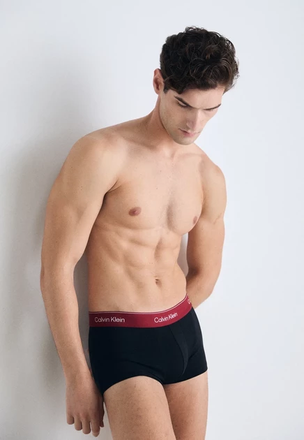 Calvin Klein Underwear ICON 3 PACK - Trunks - black, triple stripe_black, olive night w/ dtm wbs black/fall berry