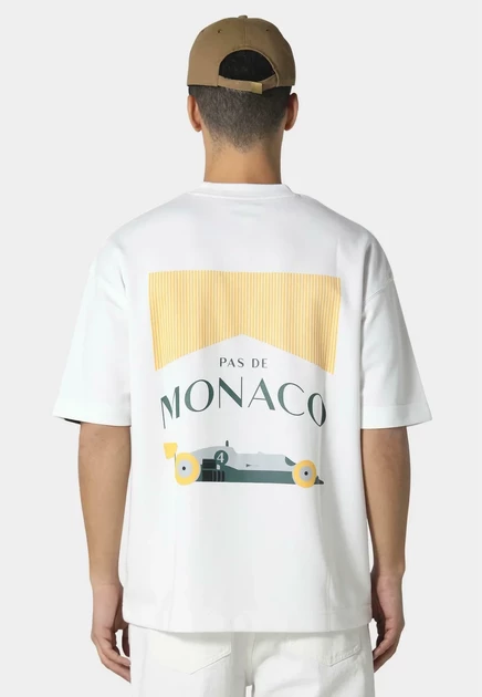 Мужская футболка Pas de Monaco Formule, молочная