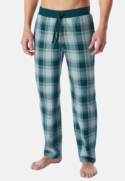 Мужские пижамные брюки Schiesser Hose Lang, петрольные