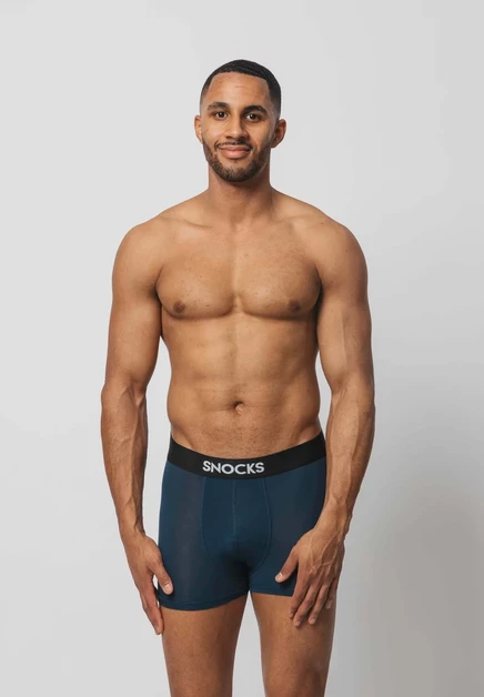 SNOCKS 3 PACK PREMIUM BOXER - Trunks - schwarz blau