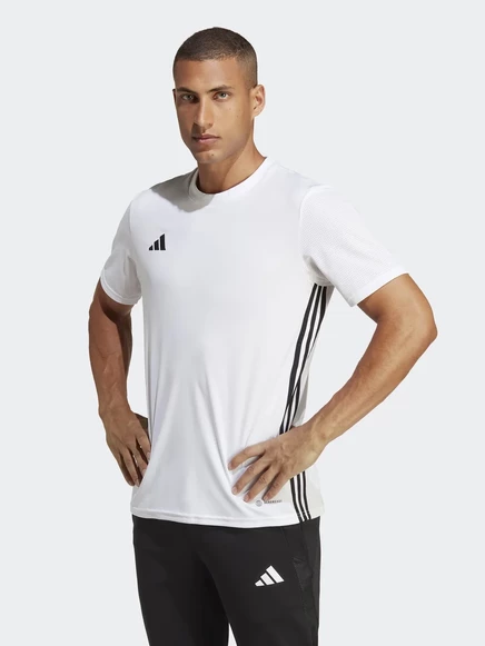 Мужская футбольная футболка adidas Tabela 23, бело-черная