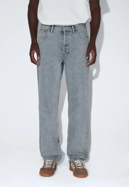DR.DENIM TROUSERS - Straight leg jeans - mid grey used drift light retro