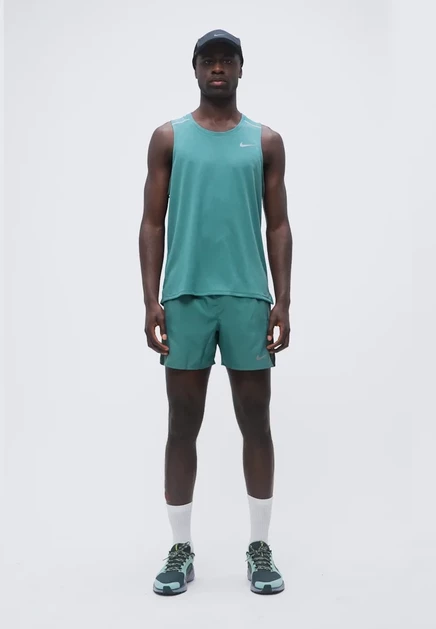 Мужские шорты Nike Miler 5BF, сланцевые/черно-зеленые