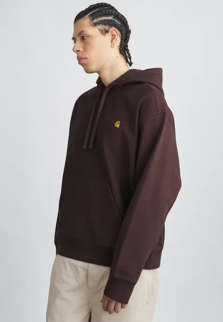Мужское худи Carhartt WIP American Script, палисандровое