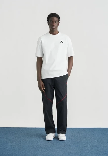 Мужская футболка Jordan Jumpman Crew, белая с черным