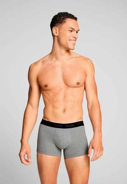 Puma EVERYDAY 6 PACK - Boxer briefs - grey red black anthrazit melange