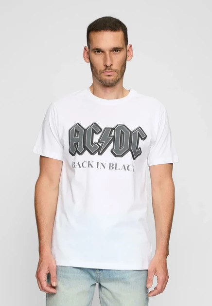 Мужская футболка Mister Tee ACDC, черно-белая