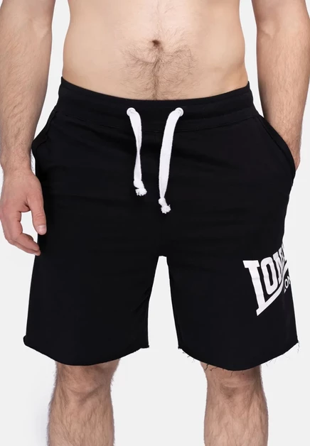 Мужские шорты Lonsdale POLBATHIC, черно-белые
