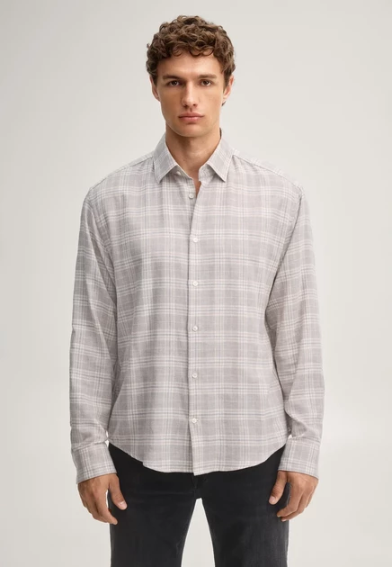 Мужская рубашка Joop! в клетку, светло-серая